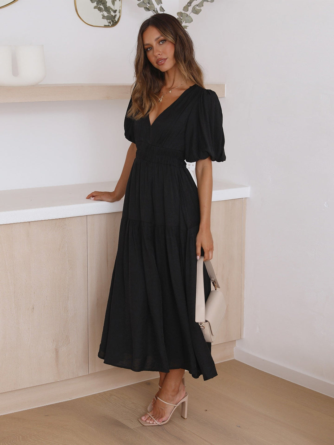 Natalie™ - Ruffle Midi Dress