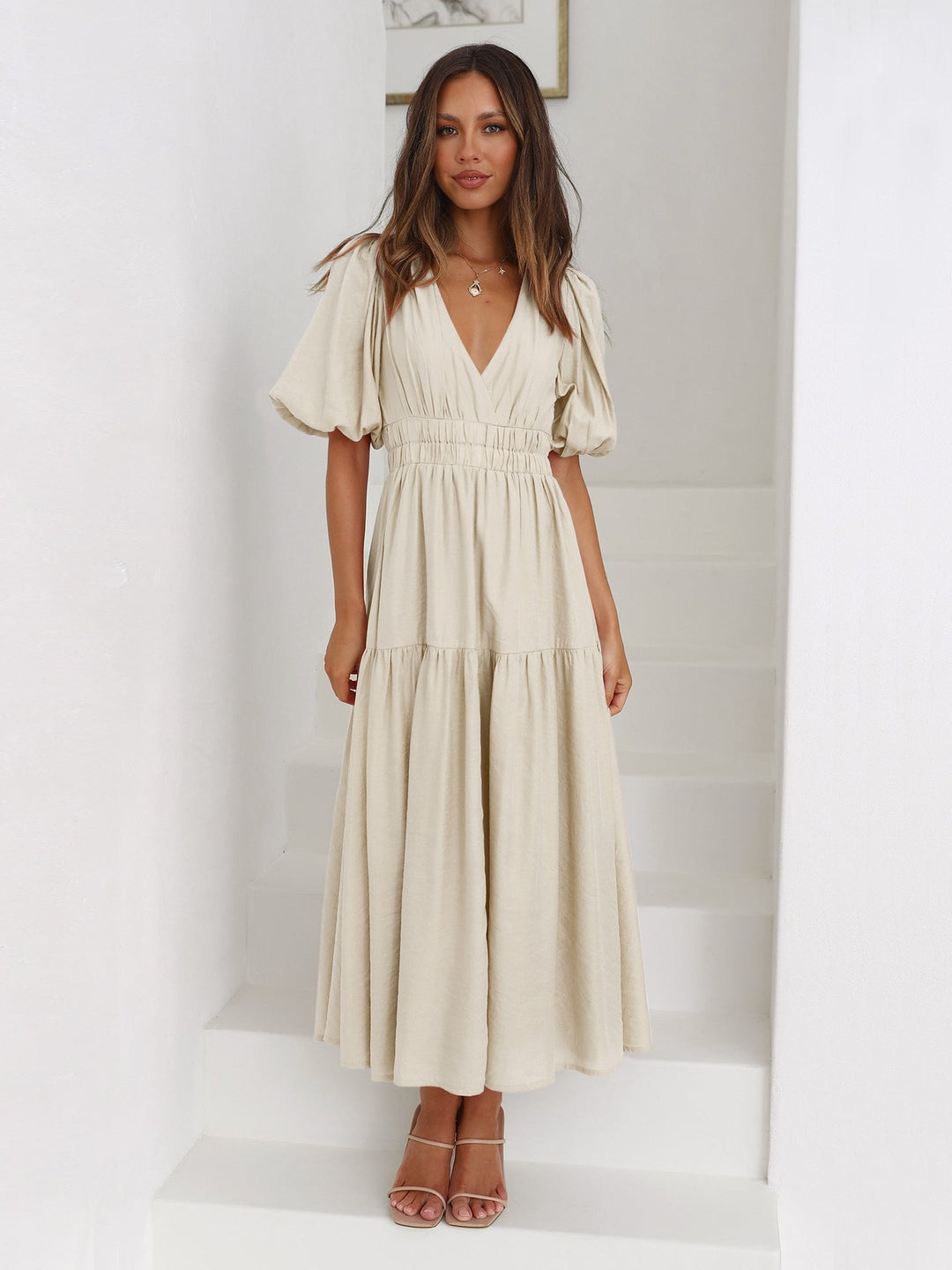 Natalie™ - Ruffle Midi Dress