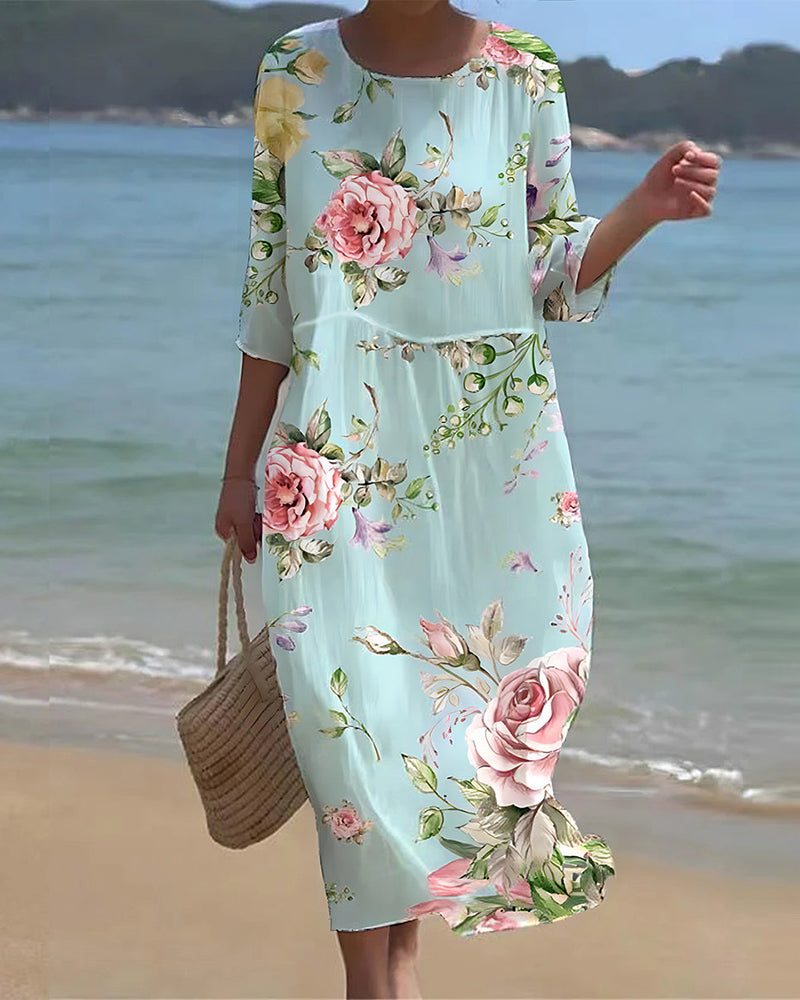 Harriet™ - Elegant Floral Dress