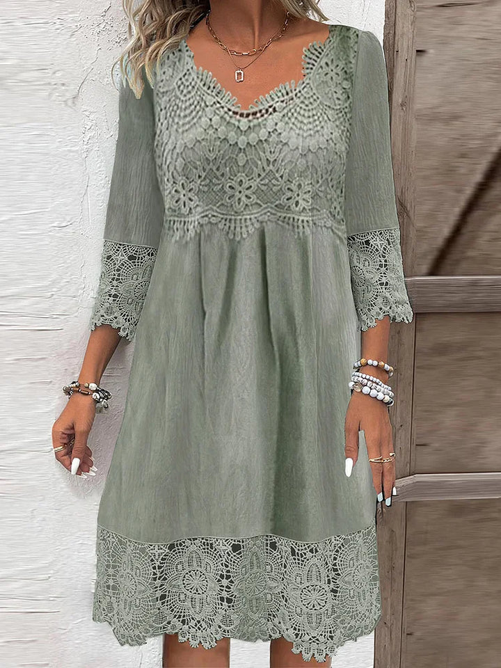 Rebecca | Midi Lace Dress