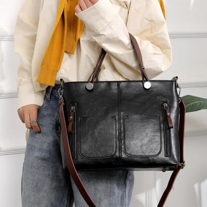 Ilse™ | Leather Shoulder Bag