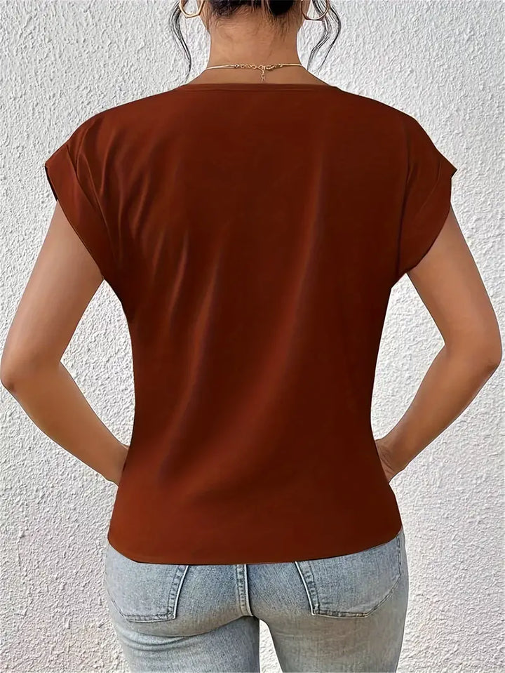 VOGUE™ - The Perfect V-Neck Top for Women