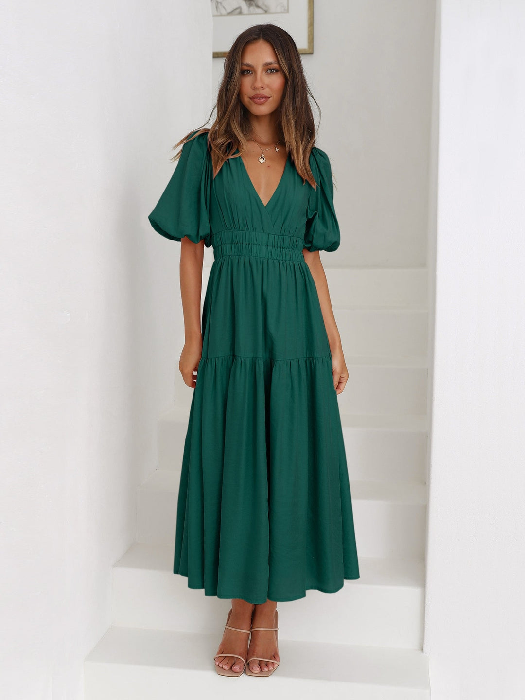 Natalie™ - Ruffle Midi Dress