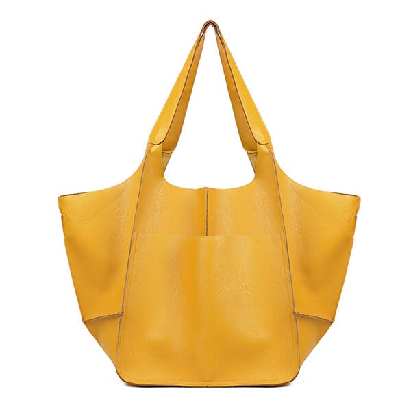 Carla™ - New oversized handcrafted handbag made from vegan leather