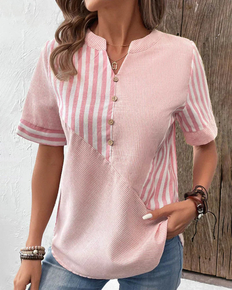 Ava™ | Elegant Striped Blouse