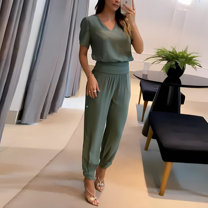 Harper™ - Vintage Blouse and Pants Summer Set