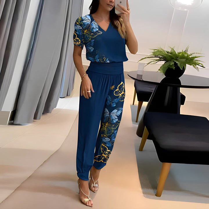 Harper™ - Vintage Blouse and Pants Summer Set