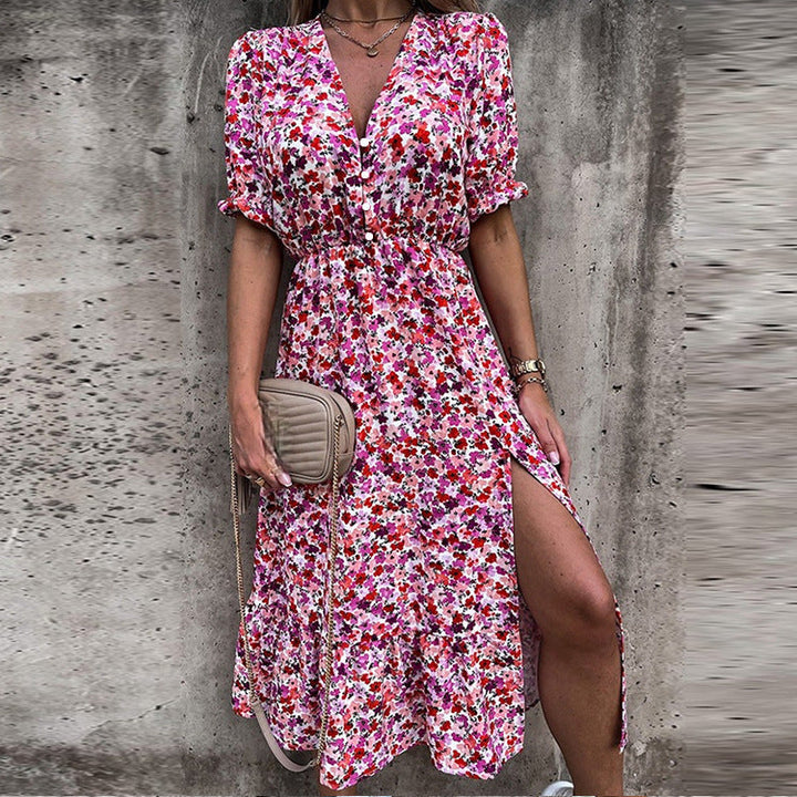 Naila™ - Elegant Floral Dress