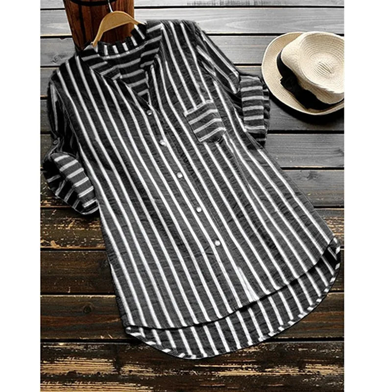 Mila - Striped Long Sleeve Shirt