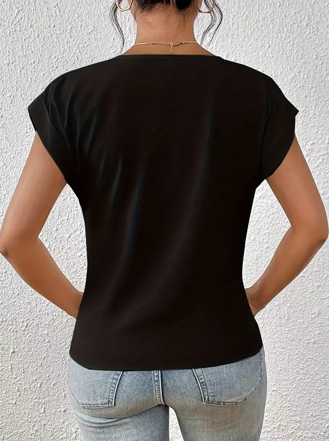 VOGUE™ - The Perfect V-Neck Top for Women