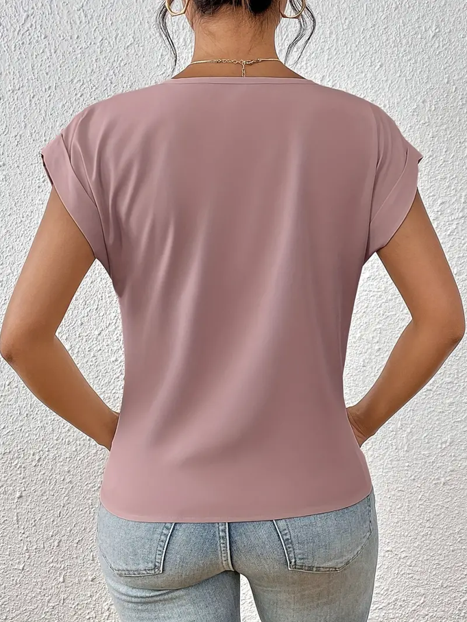 VOGUE™ - The Perfect V-Neck Top for Women