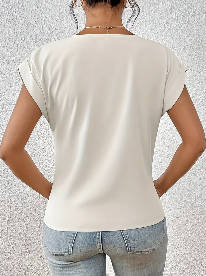 VOGUE™ - The Perfect V-Neck Top for Women