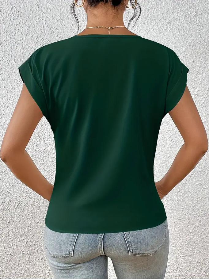 VOGUE™ - The Perfect V-Neck Top for Women