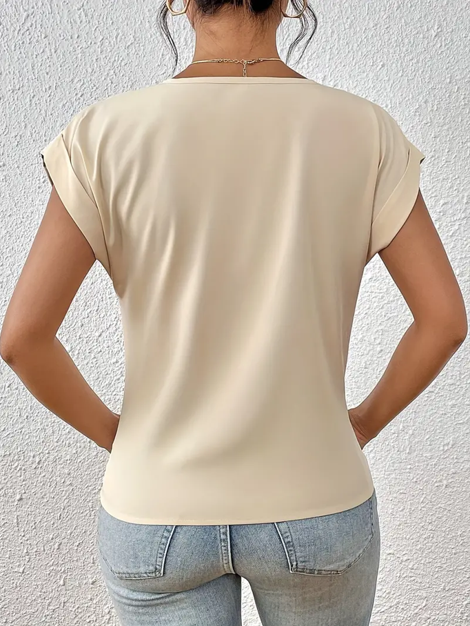 VOGUE™ - The Perfect V-Neck Top for Women