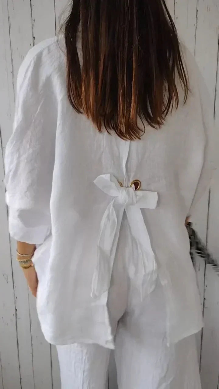 Whitney™ - Shirt with bow on the back