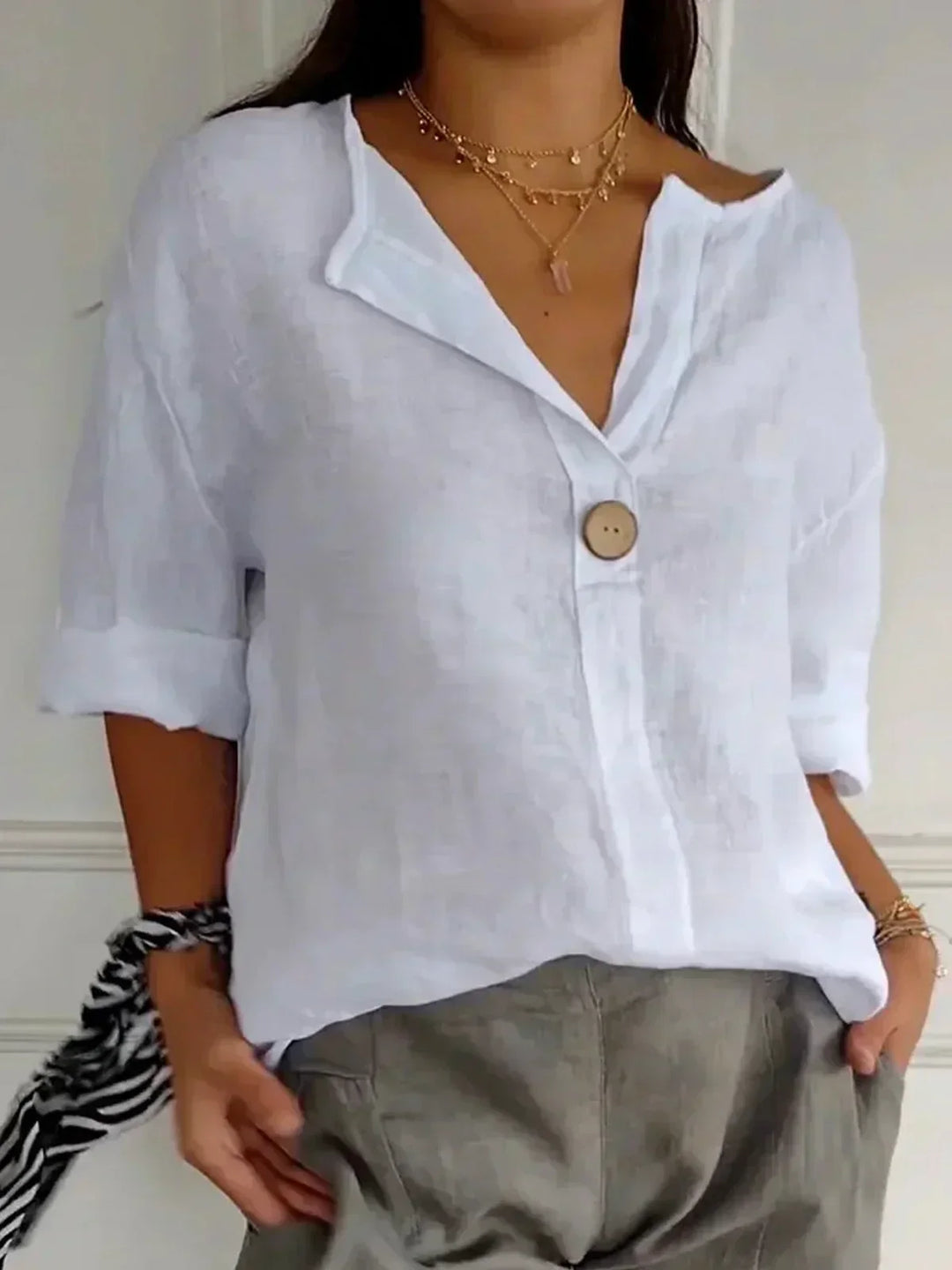 Sophie™ - Casual V-Neck Blouse