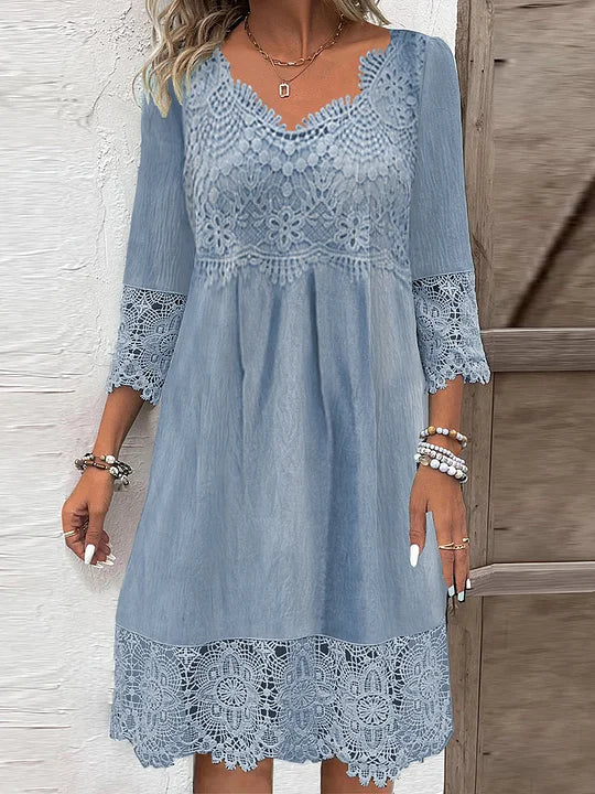 Rebecca | Midi Lace Dress