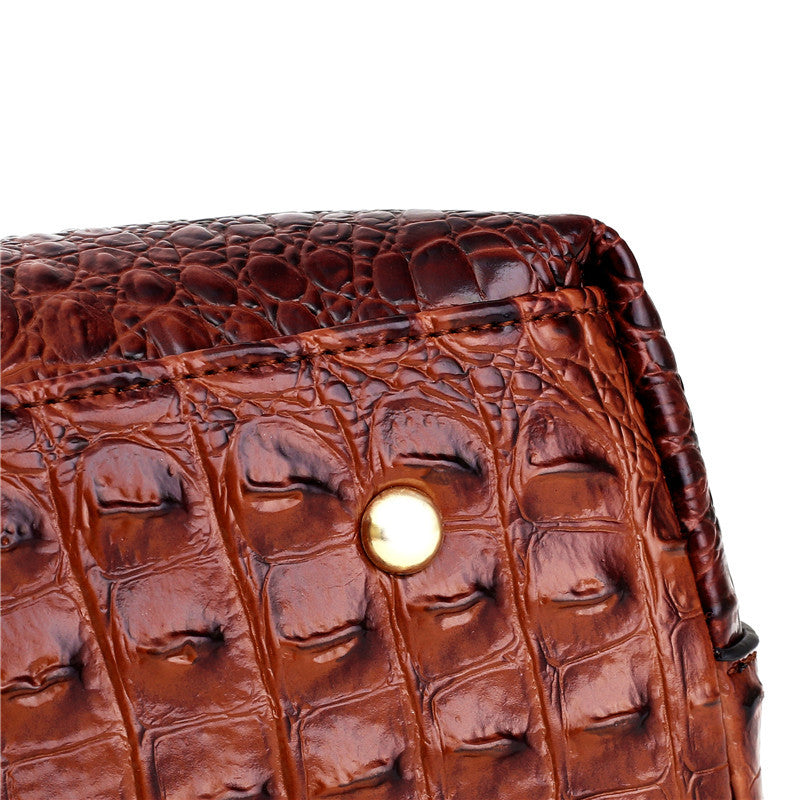 Hanna™ - Stylish Crocodile Leather Bag with Handcrafted Details